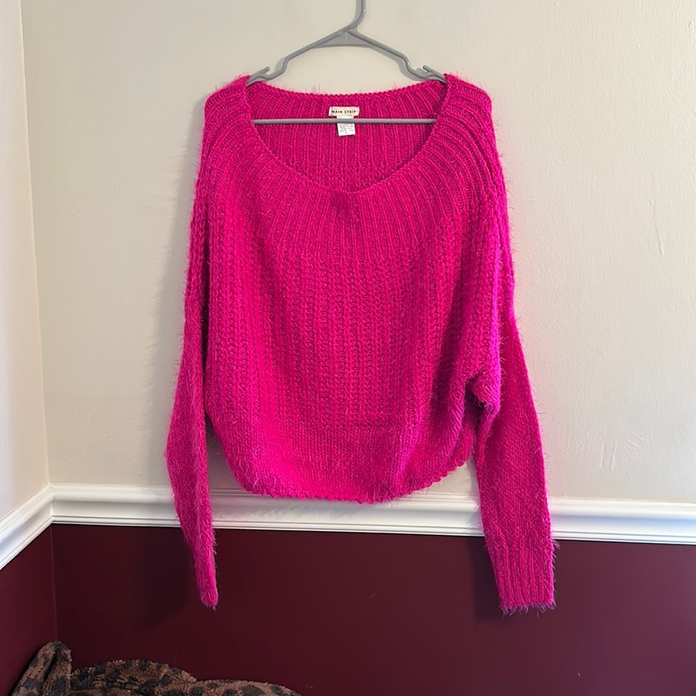 Neon pink sweater